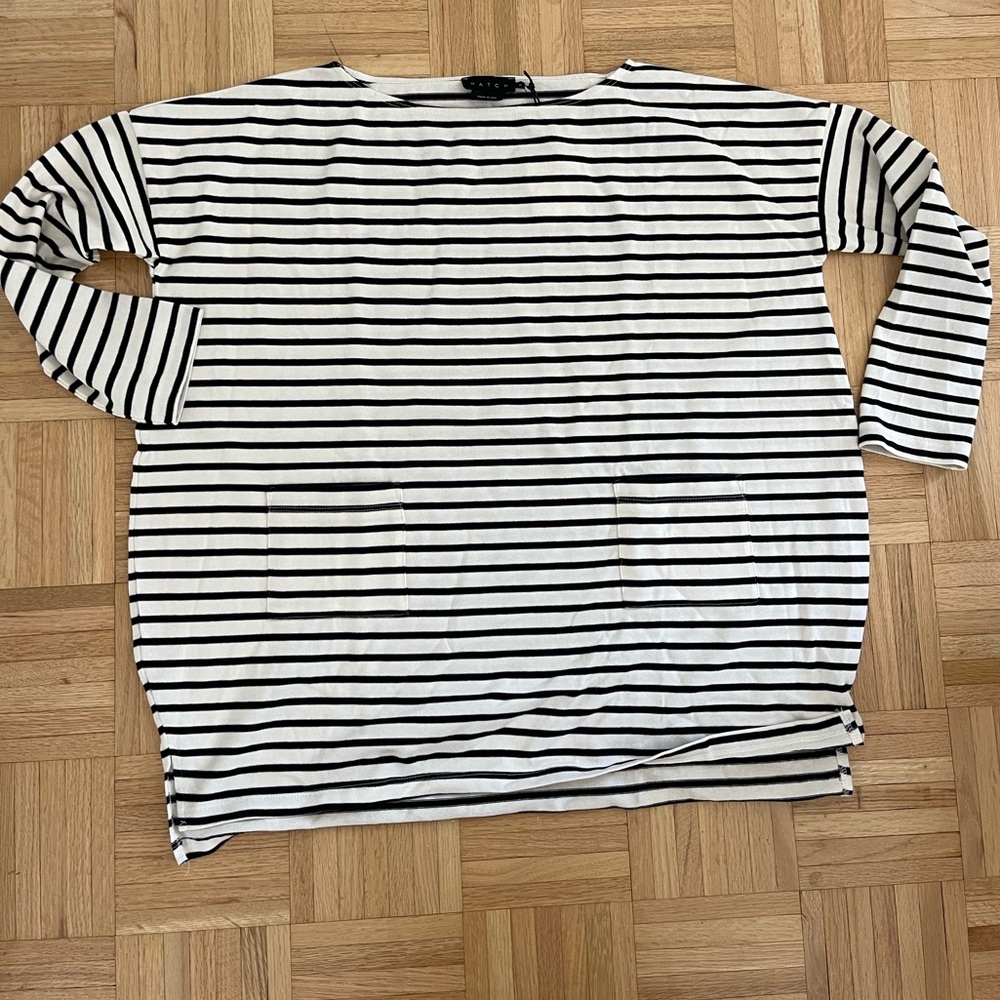 Hatch Striped Oversized Shirt